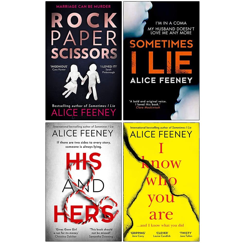 TEMU Alice Feeney 4 Books Collection Set - Fiction - Paperback