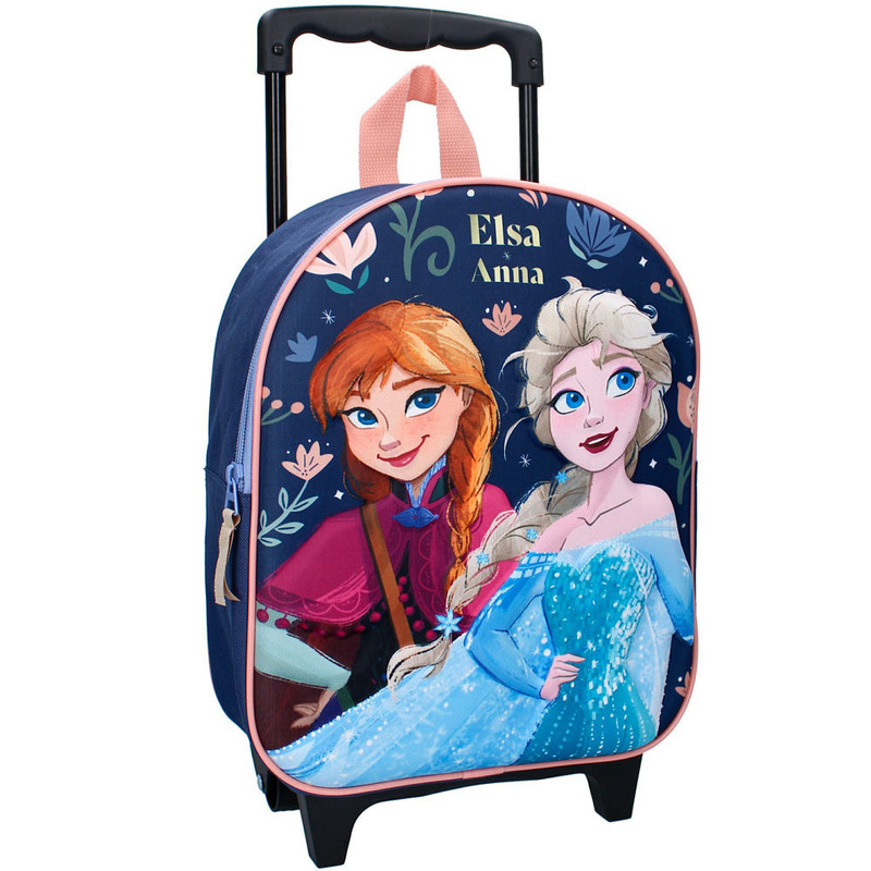TEMU Sac à dos à roulettes Reine des neiges Elsa et 32 CM Cartable maternelle - Frozen