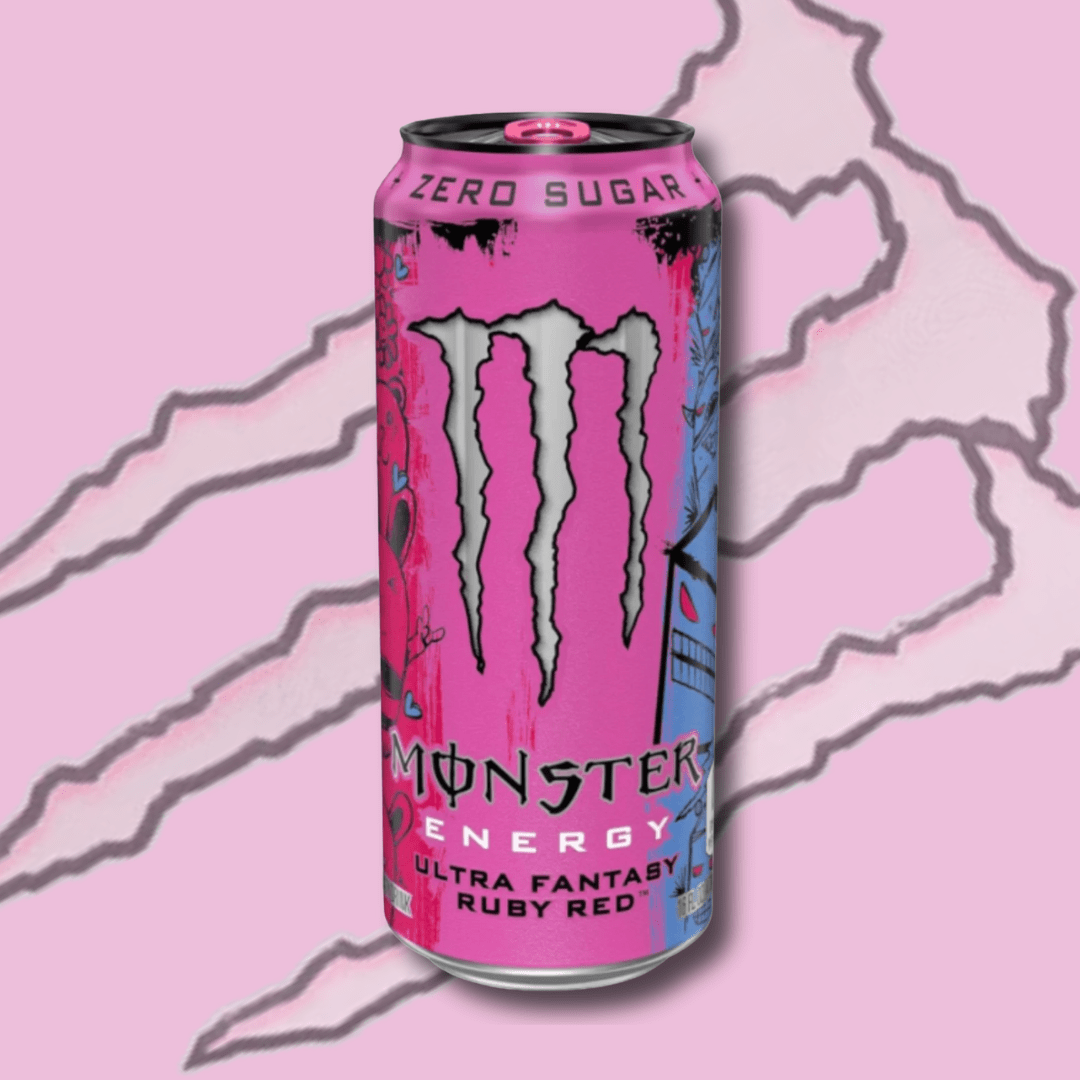 Image of Monster Energy Ultra Fantasy Ruby Red 473ml – Sugar-free Energy Drink With Fruity Berry Flavor