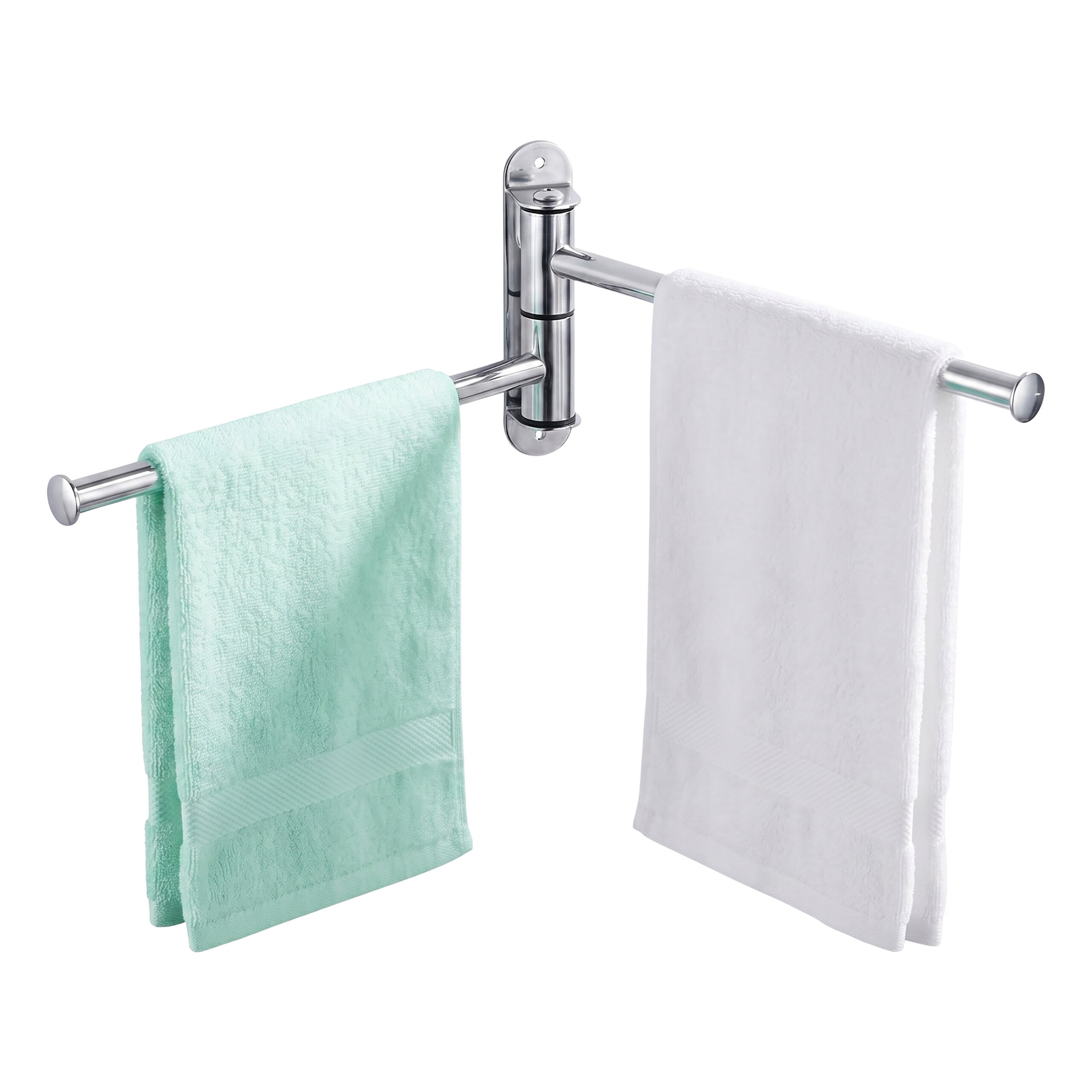 Towel Holder In Silvery - (w)32.5 X (h)14 X (d)3 Cm
