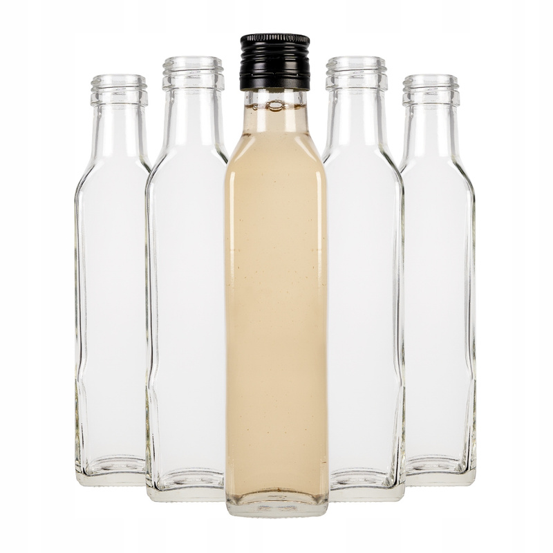 TEMU 5pcs Bottles 250 Ml For Olive Bimber Syrup + Caps
