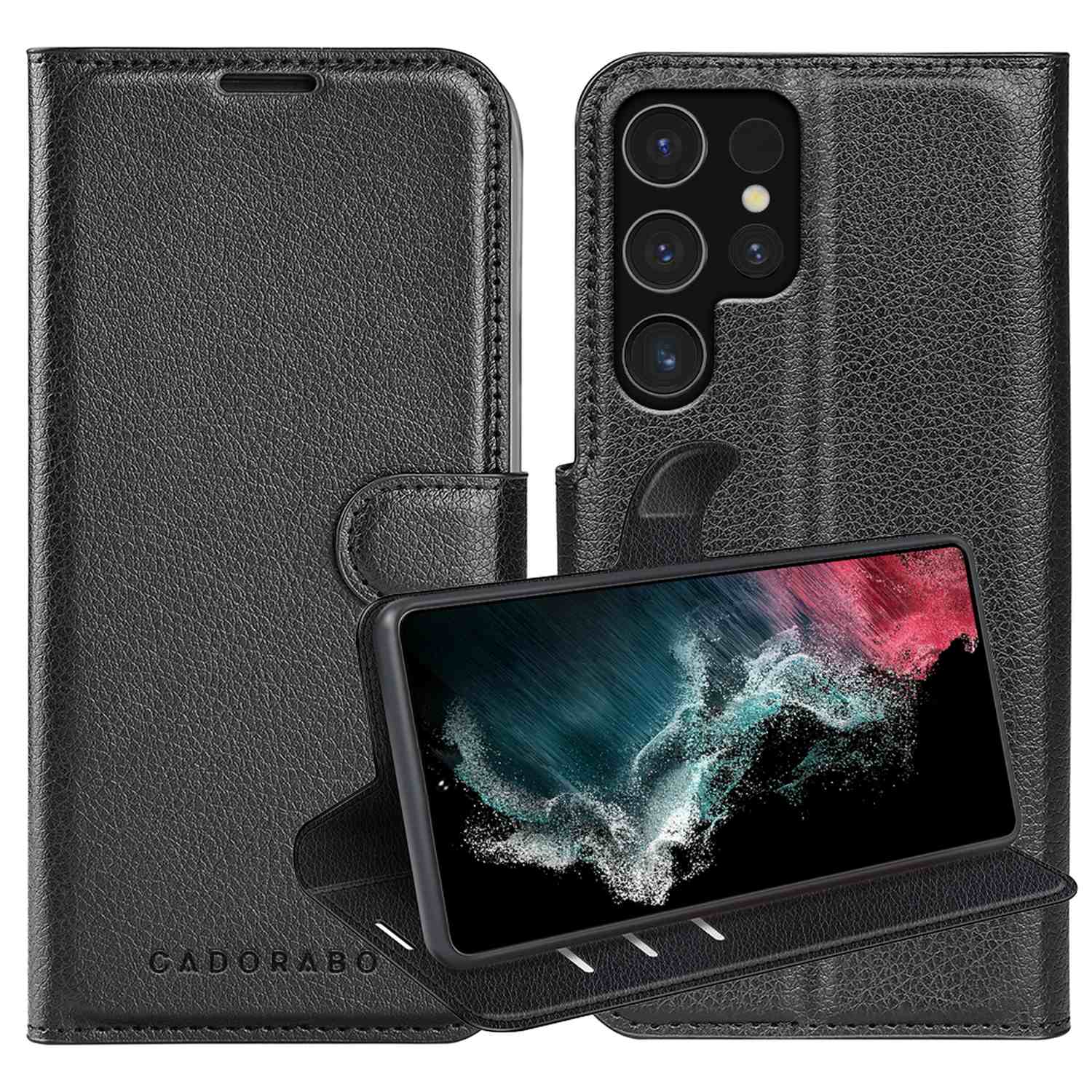 Suitable For Galaxy S22 Ultra Case Protective Case With Magnetic Closure, Stand Function And Card Slot Flip Case Cover Etui Phone Case Book Bag