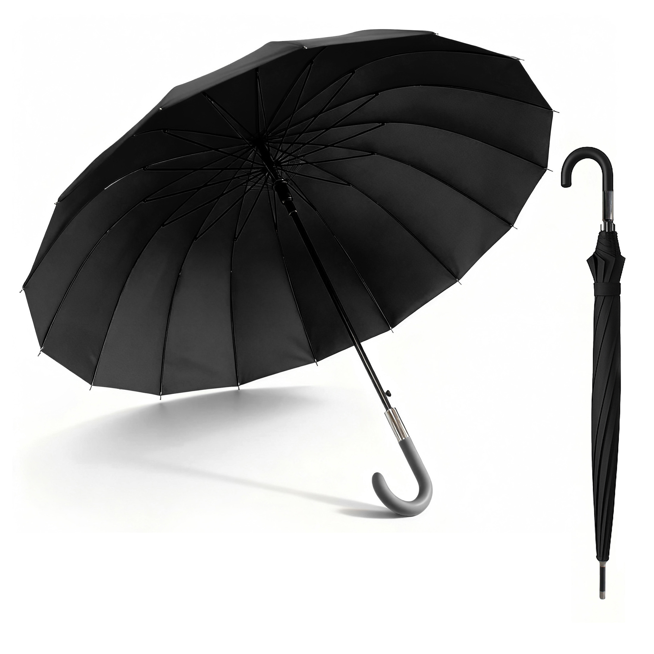 TEMU Largo XXL Extra Grande Automatico Resistente al , Impermeable, Mango , Grande y Elegante para