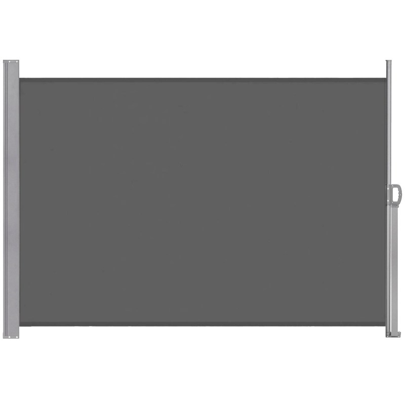 Side Balcony Awning 250x160 Cm, Graphite Sliding Roof Blind