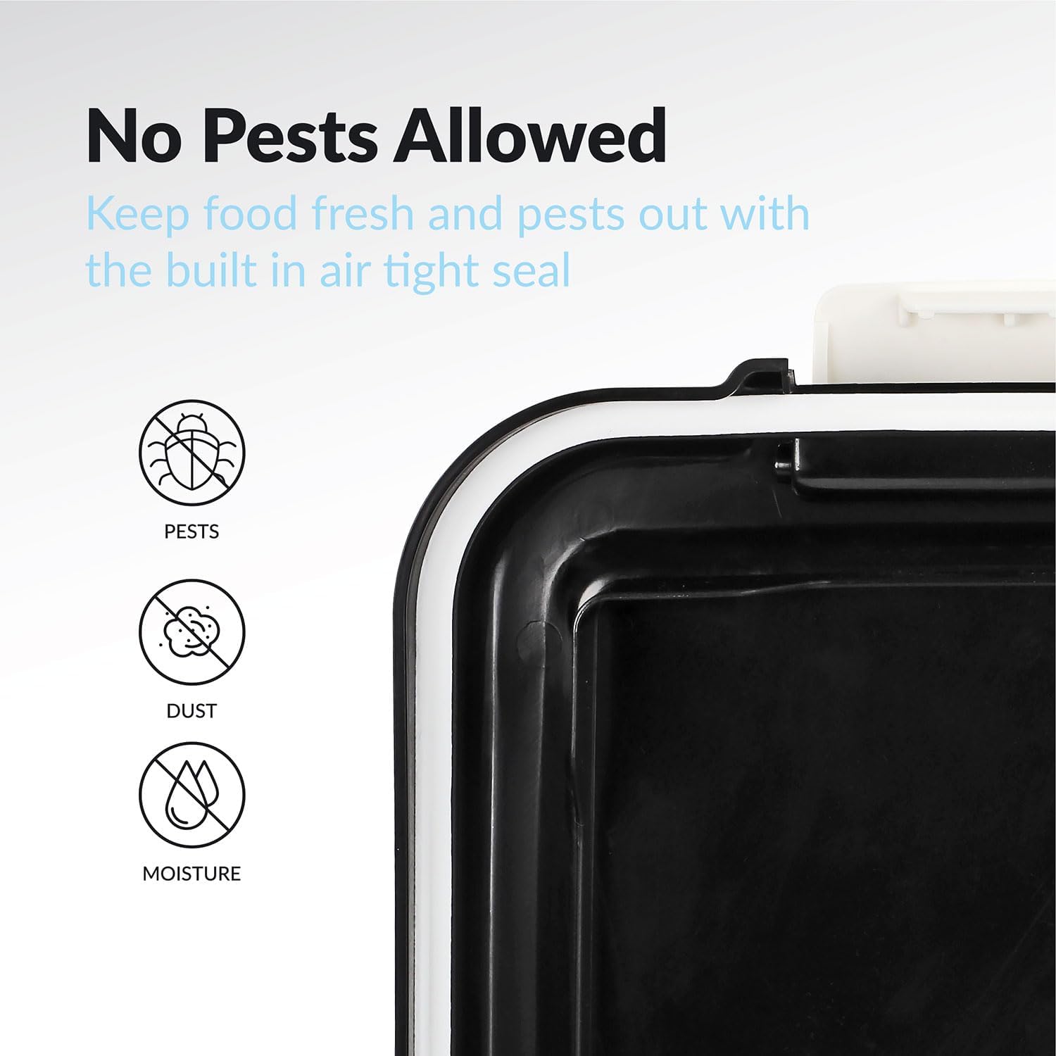 20L Rolling Airtight Pet Food Storage Bin with Scoop