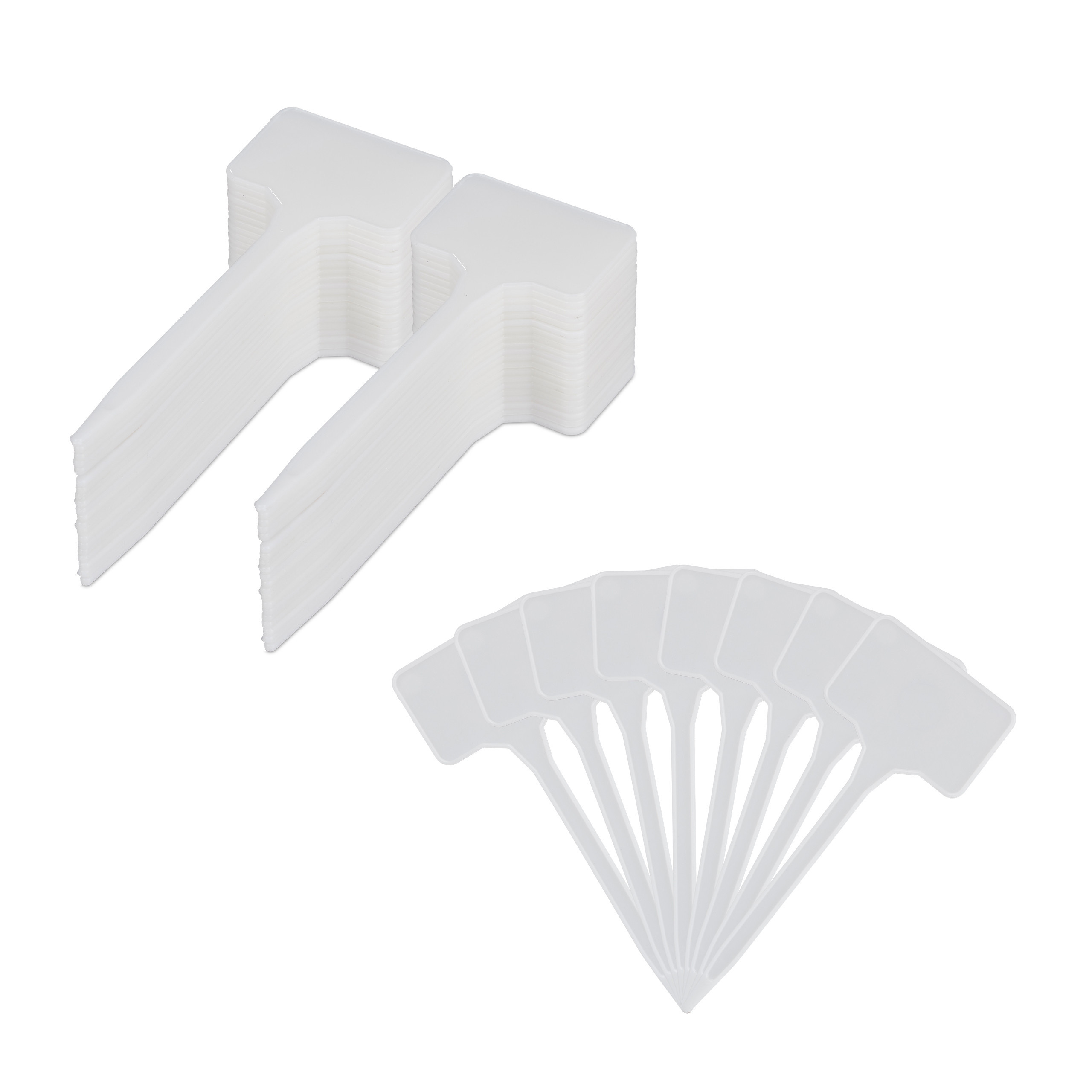 100x White Plant Labels