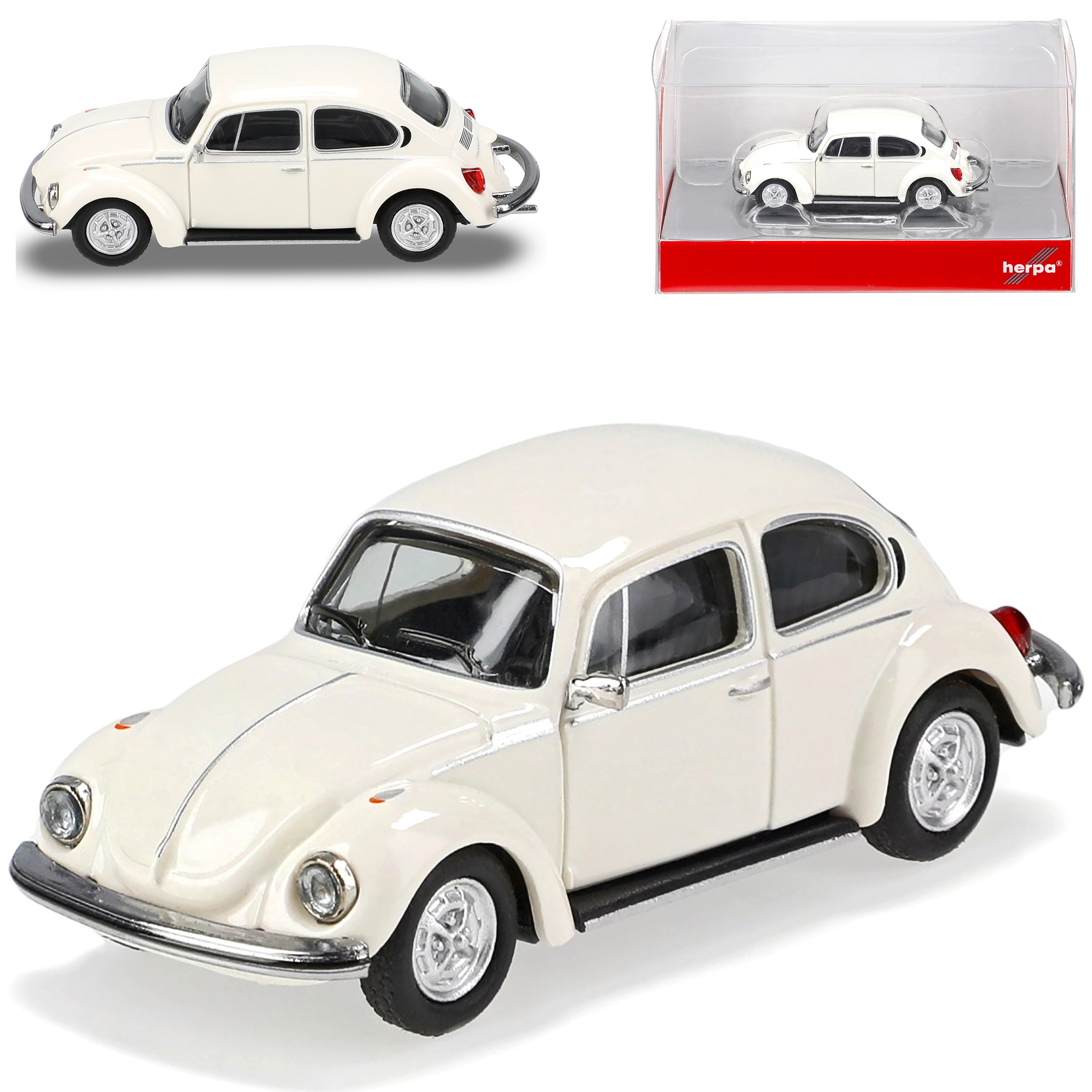 Vw Coupe 1303 Beige Cream 1972-1975 H0 1/87 Model Car