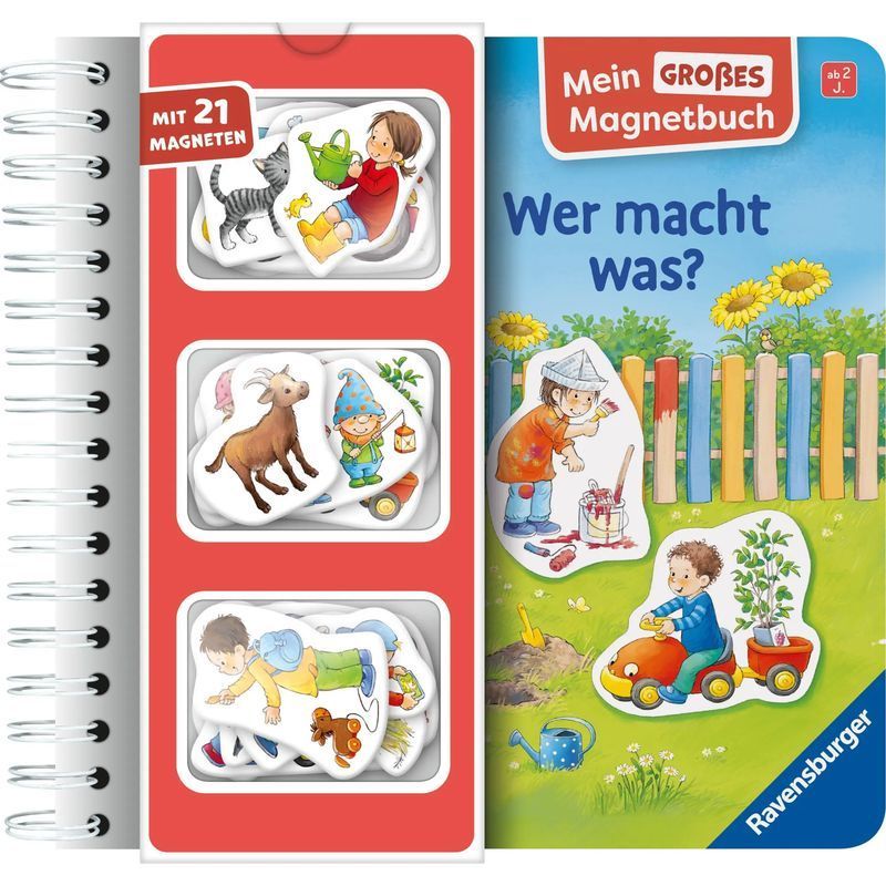 Image of My Big Magnetic Book Who Does What - Paperback - With 21 Magnets - Katja Senner - My Big Magnetic Book - 10 Pages - German - 2025 - Ravensburger Verlag - Ean 9783473421756