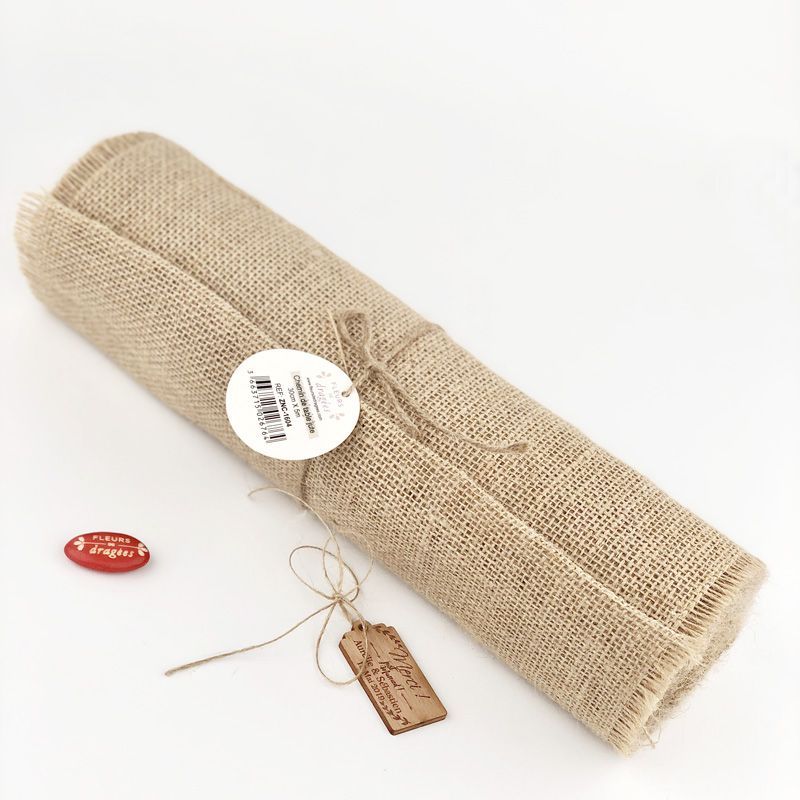 TEMU Chemin de table toile jute - Arrivage 36cmX