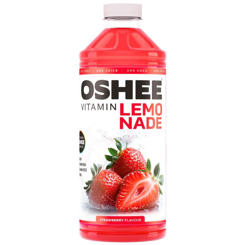 Oshee Vitamin Lemonade Is A Non-carbonated Drink With A Strawberry Flavor, 1.1 L