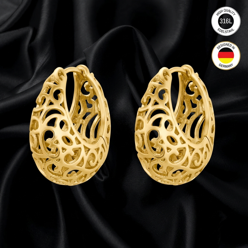 Earrings For Women - Golden - - Waterproof