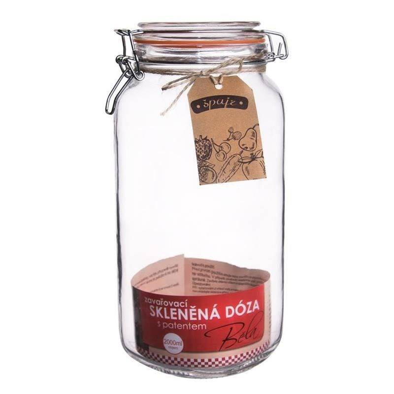 Patent Jar With A Glass Clip 2 L