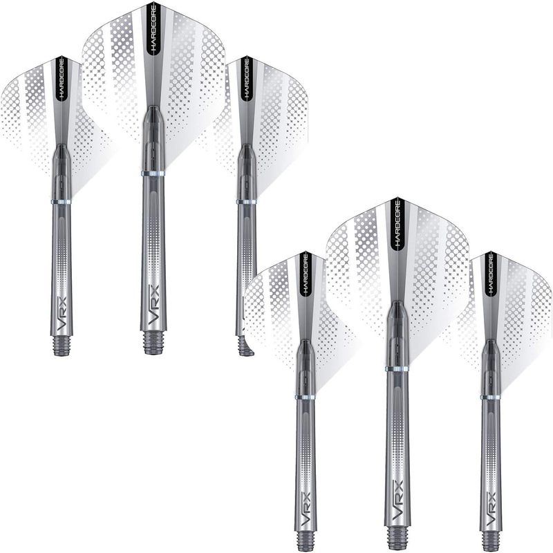 Combinatieset dartflights en shafts - 4 sets per verpakking