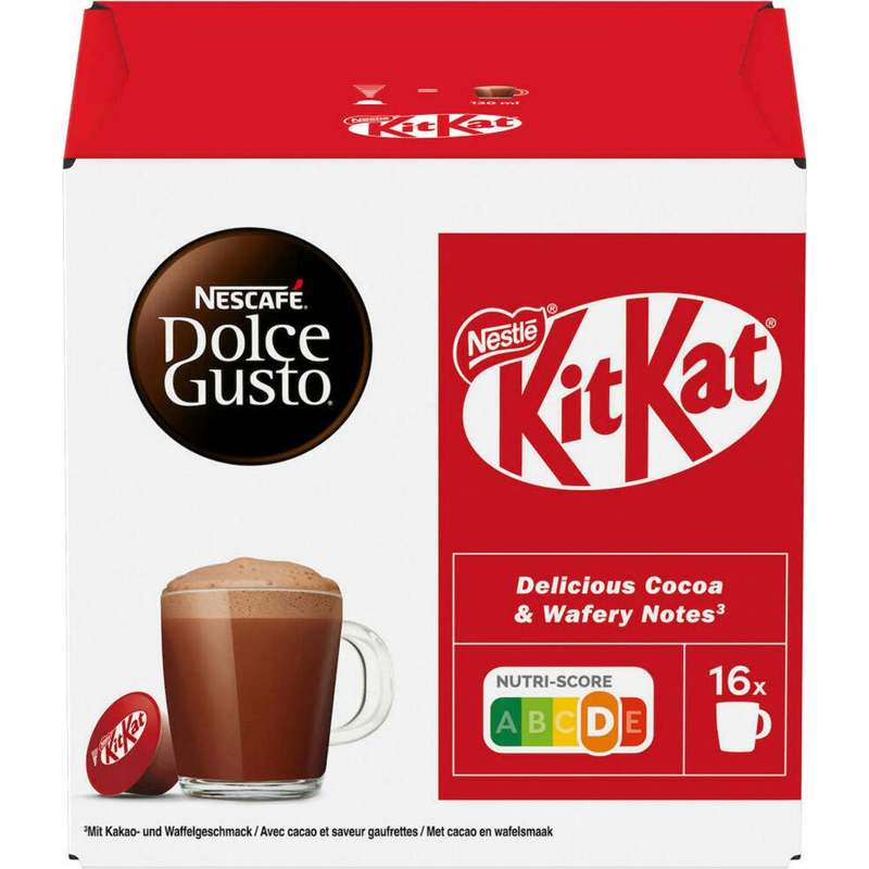 Nescafé Dolce Gusto Kitkat Capsules With Cocoa And Wafer Flavor 256g
