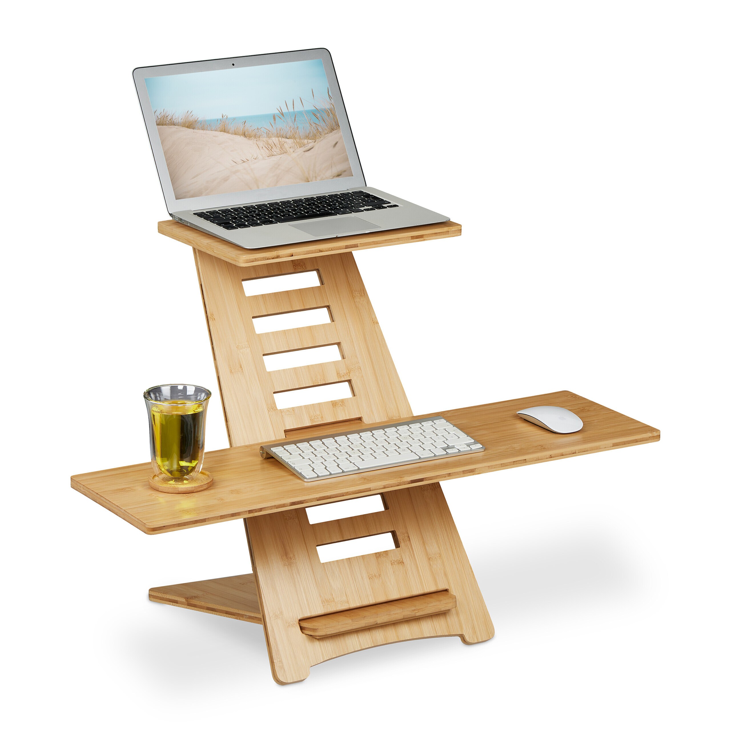 Standing Desk Top In Natural - (w)80 X (h)77.5 X (d)57 Cm