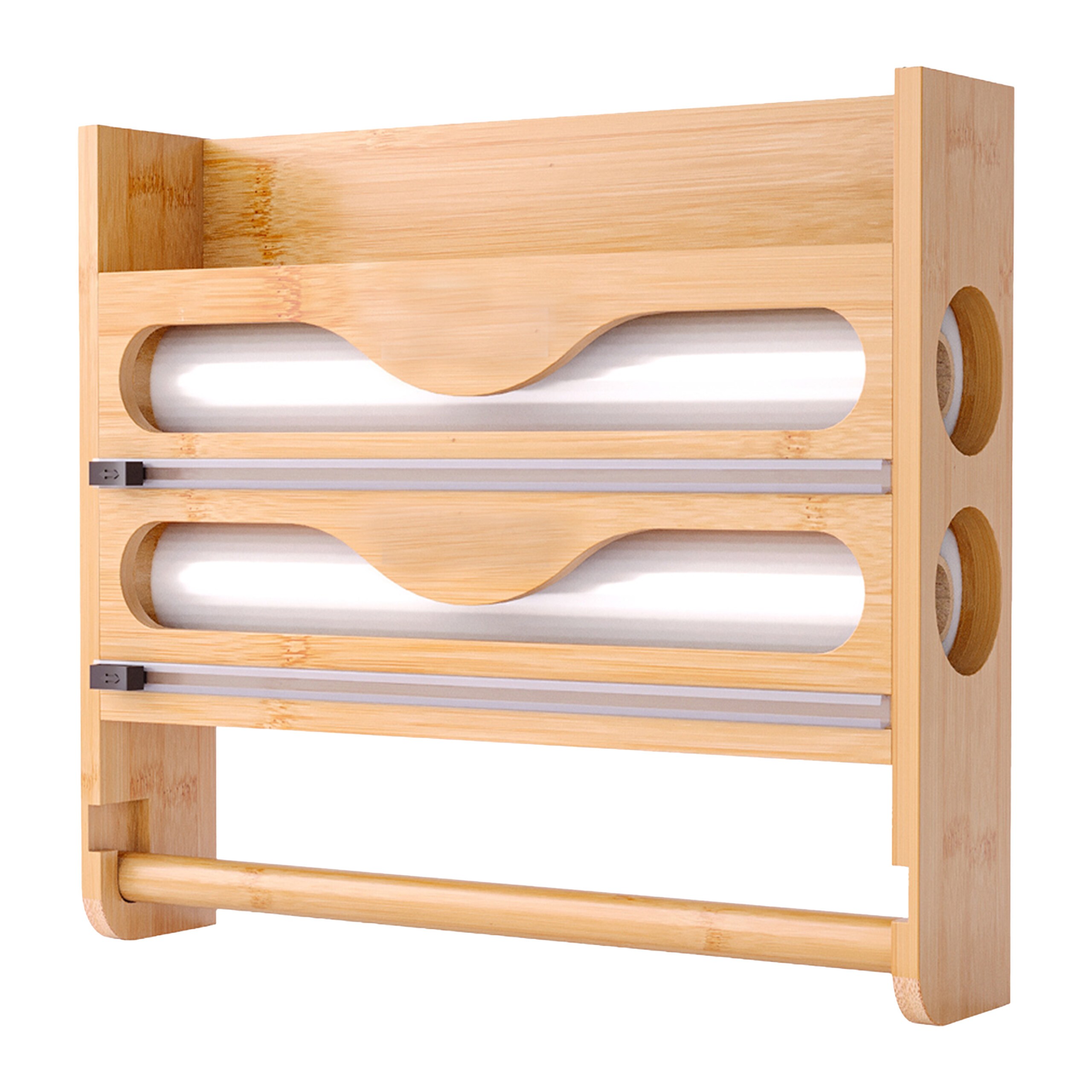 Curtain Rod Holder In Natural - (w)35 X (h)27 X (d)7 Cm