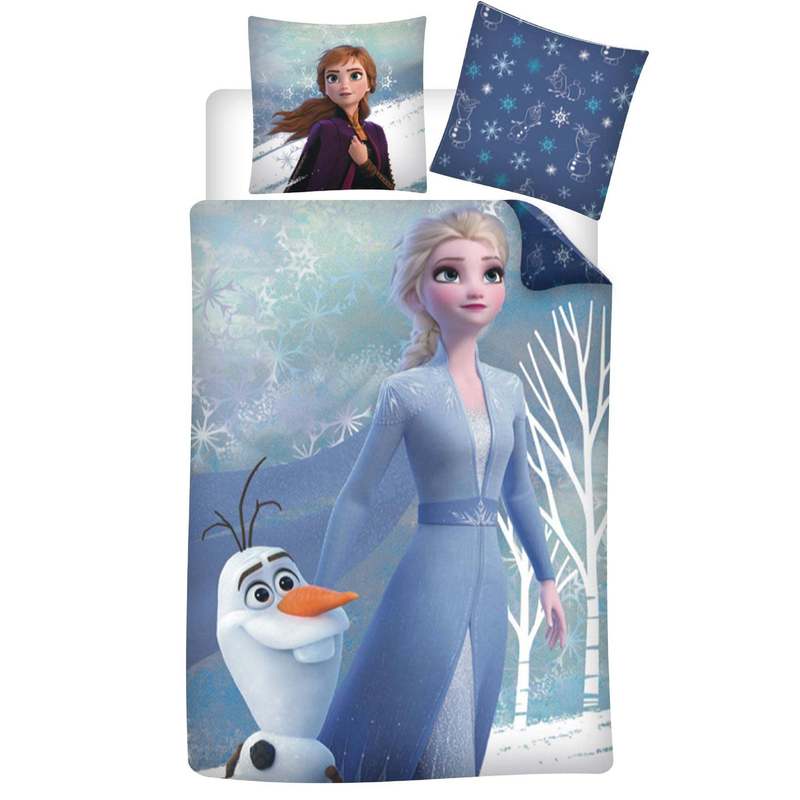 Ice Queen Anna Reversible Duvet Cover Set 80x80 Cm 135x200 Cm