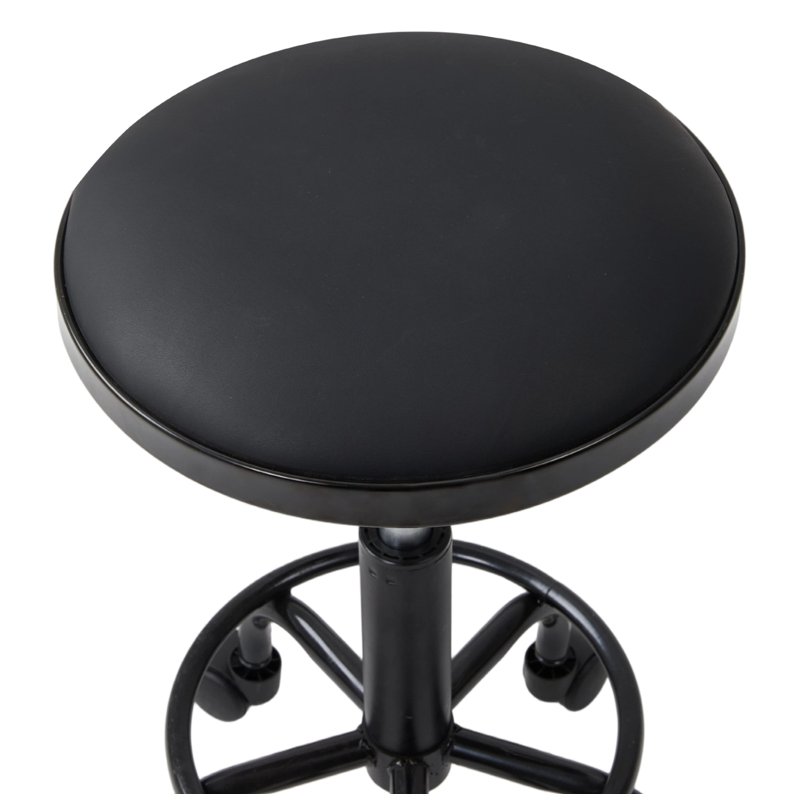 Height Adjustable Swivel Makeup Stool on Wheels