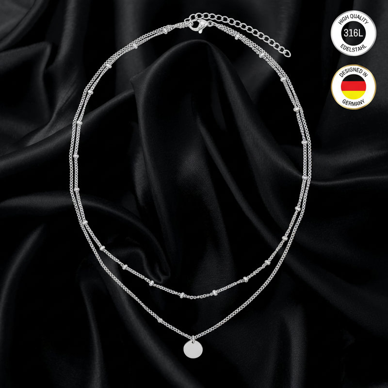 Necklaces For Women - Silvery-colored - Layering - Water-resistant