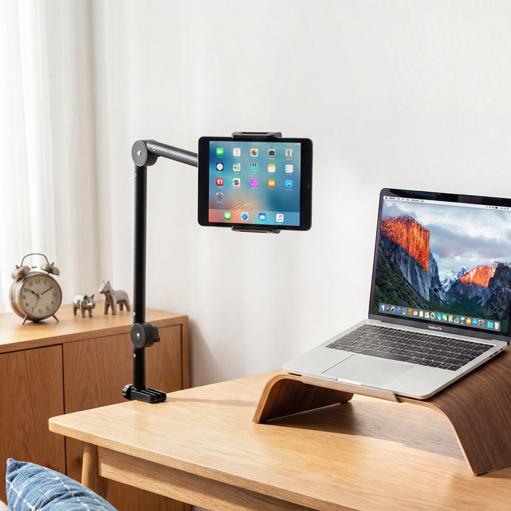 360° Phone Tablet Stand with Foldable Extendable Arm
