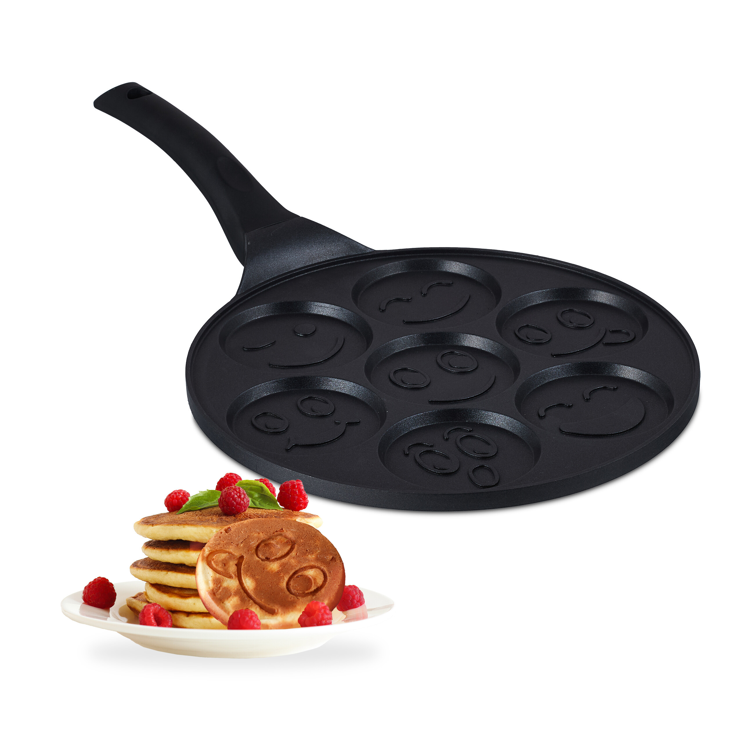 Pancake Pan "faces" In Black