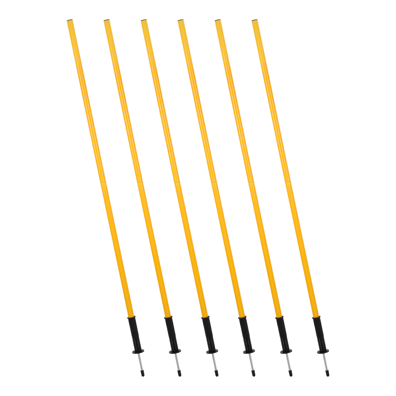 Lot De 2 Bases De Poteau En Plastique Pour Football/basket - Jaune - 19,5x19,5x10 Cm - Entraînement Agilité - 11