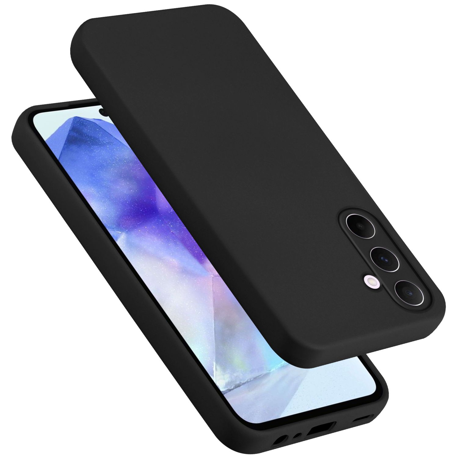 Image of Compatible Case For Galaxy A55 Protective Case Made Of Flexible Tpu Silicone Back Case Cover Etui Mobile Phone Case, Shockproof, Non-slip, Durable, Easy To Clean, Supports Wireless Charging