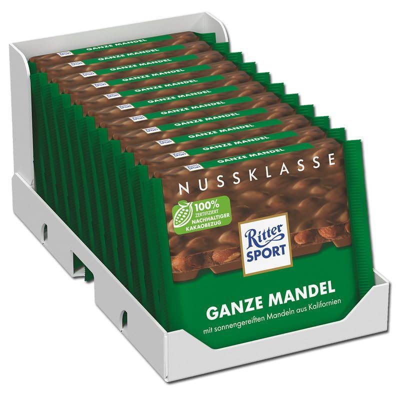 12x Ritter Sport Nut Class Whole Almond 100g (12x100g)