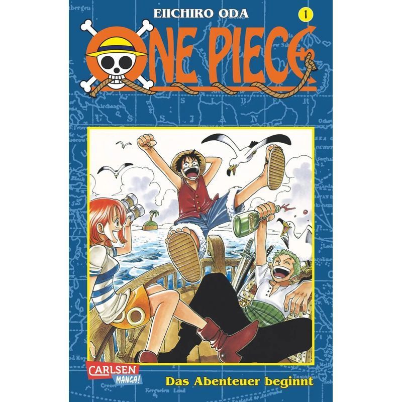 Image of 1 Piece 01. The Adventure Begins / Pirates, Adventure, And The Greatest Treasure Of The World / Eiichiro Oda / Carlsen Verlag Gmbh / Paperback / German / 2001