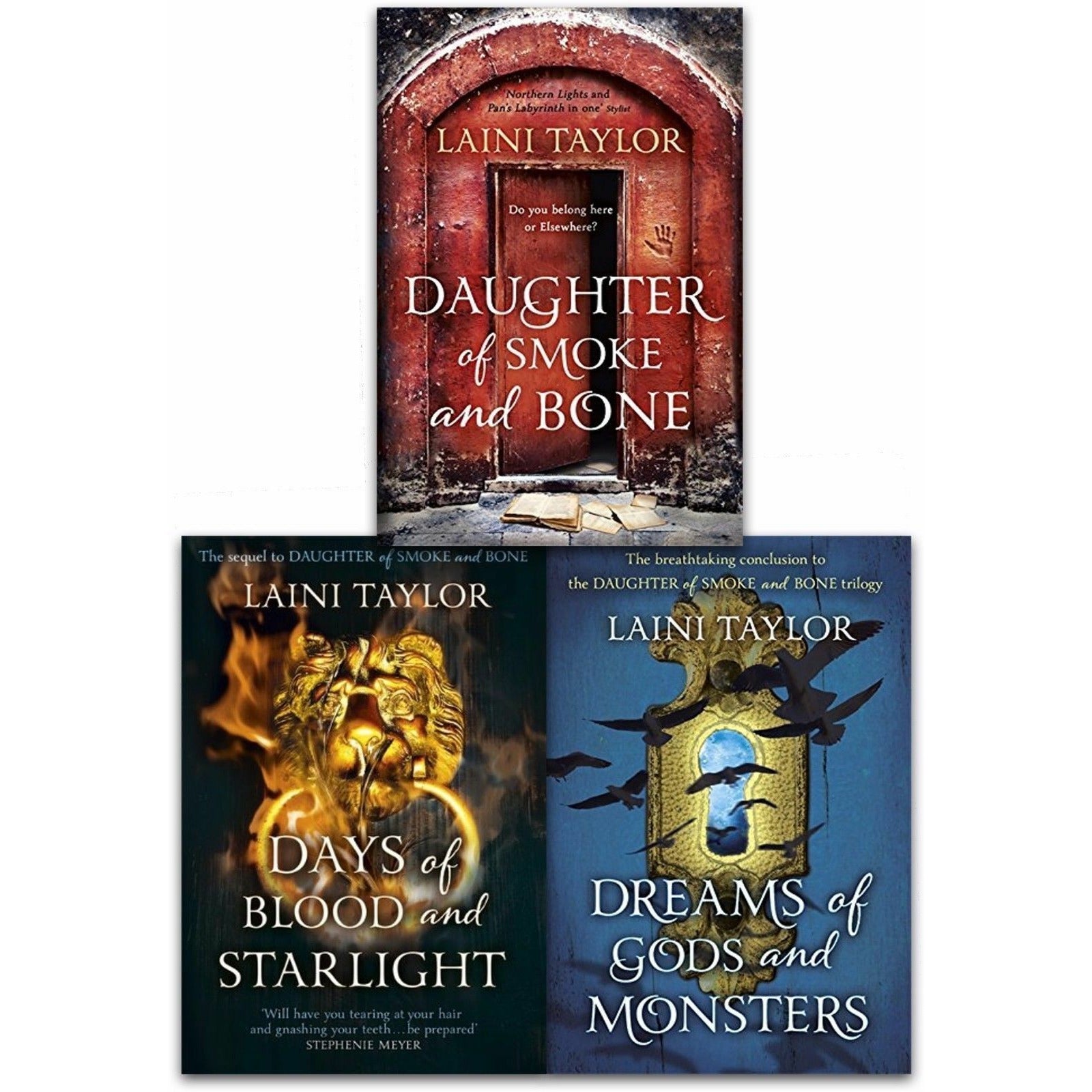TEMU The Daughters Of Smoke And Bone Trilogy 3 Collection Books Set By Laini Taylor