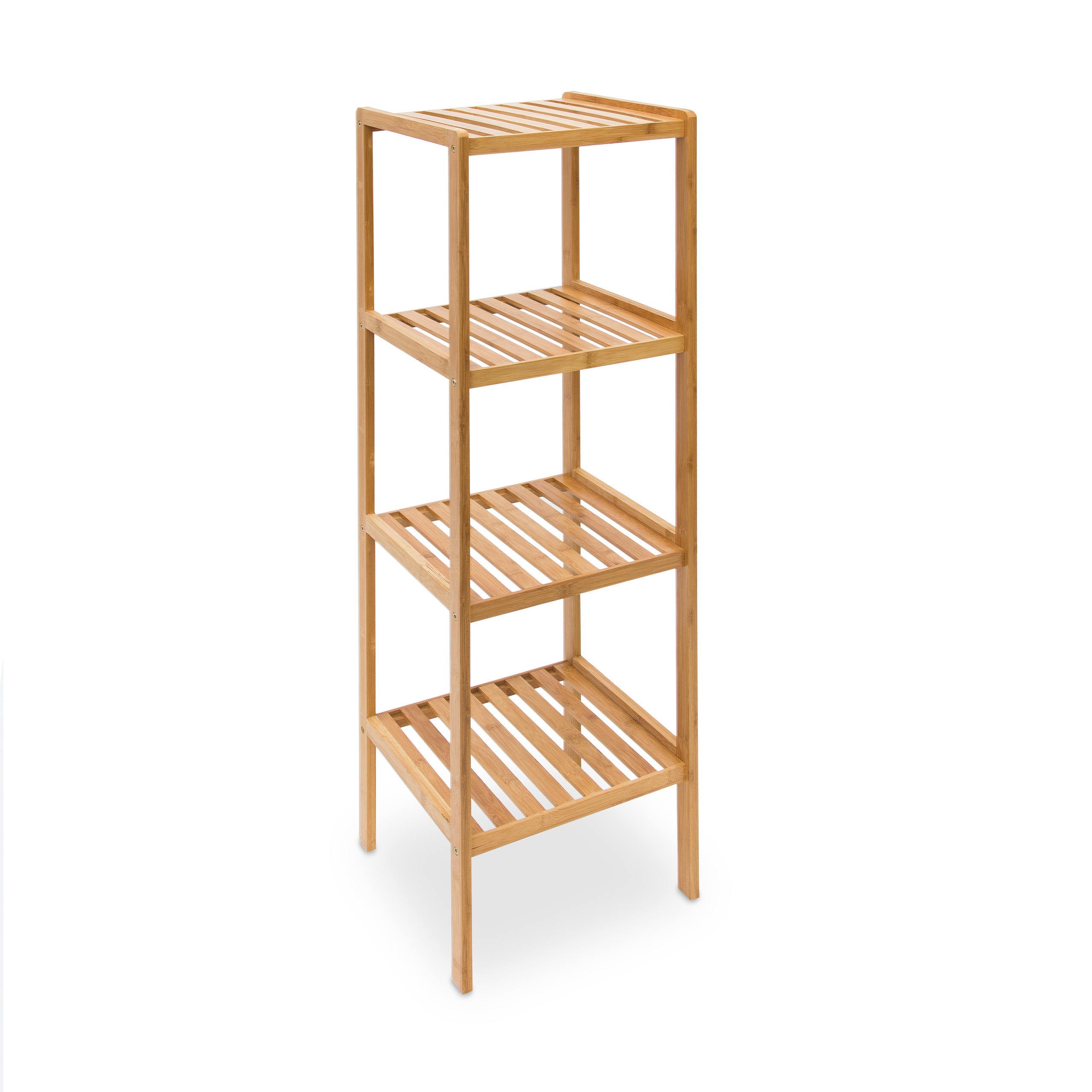 Bathroom Shelf In Natural - (w)34 X (h)110 X (d)33 Cm
