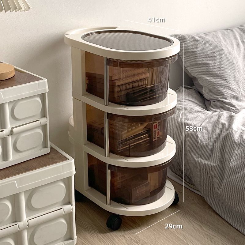 3-Tier Kitchen Storage Trolley with Wheels