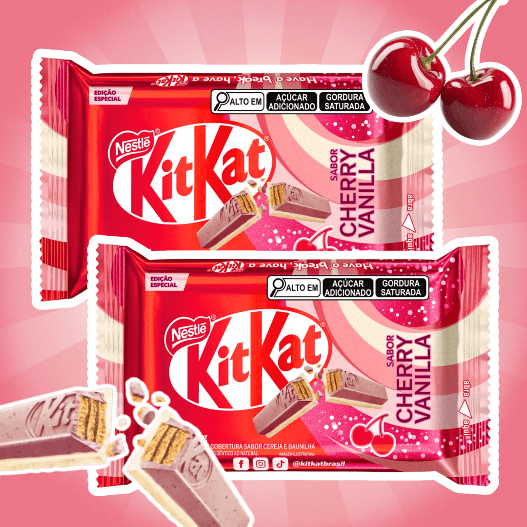 TEMU Kitkat Crispy Wafer With Cherry Vanilla Flavor (2 X 41.5g)