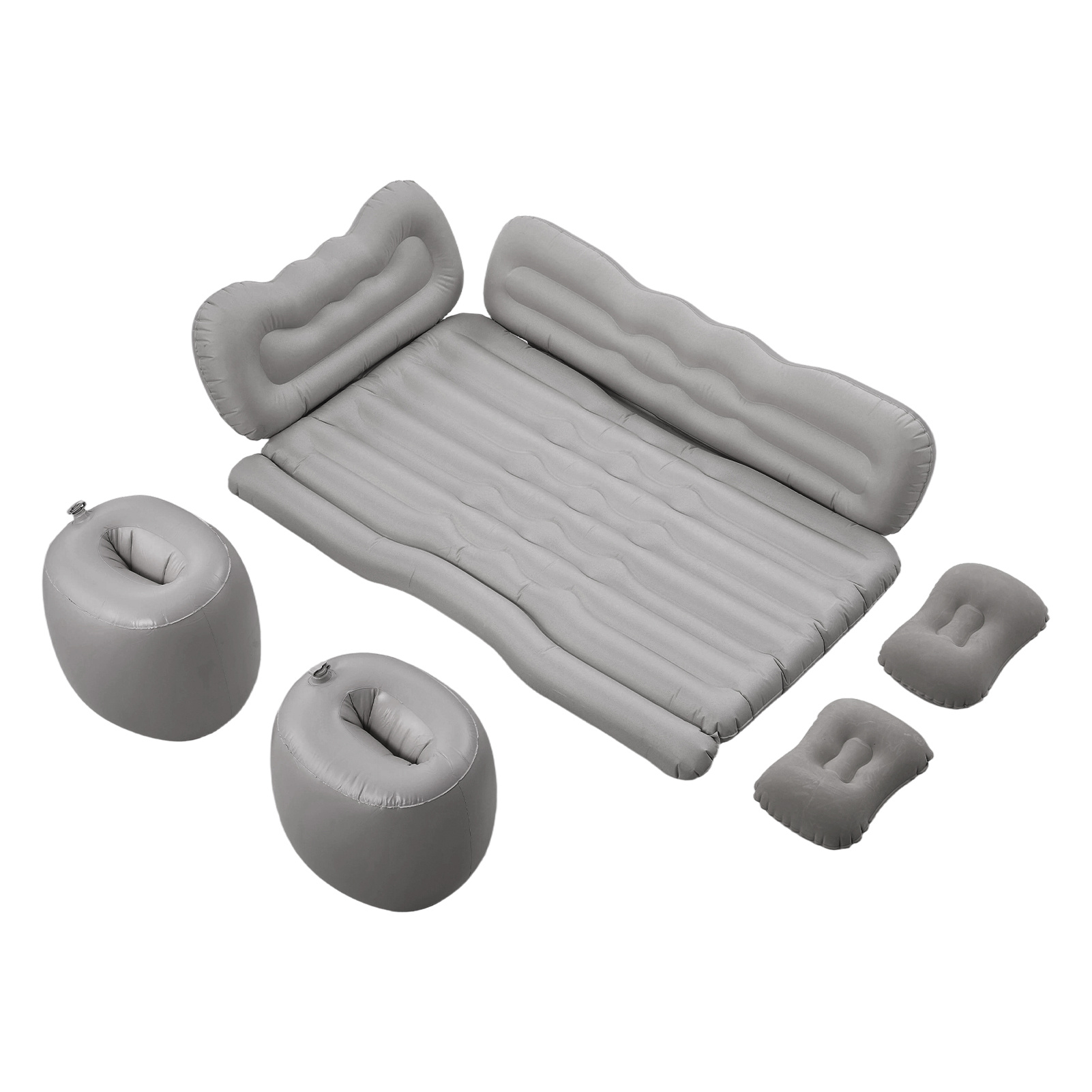 Upgraded Side-Guard Car Rear Inflatable Sleeping Pad, Grey