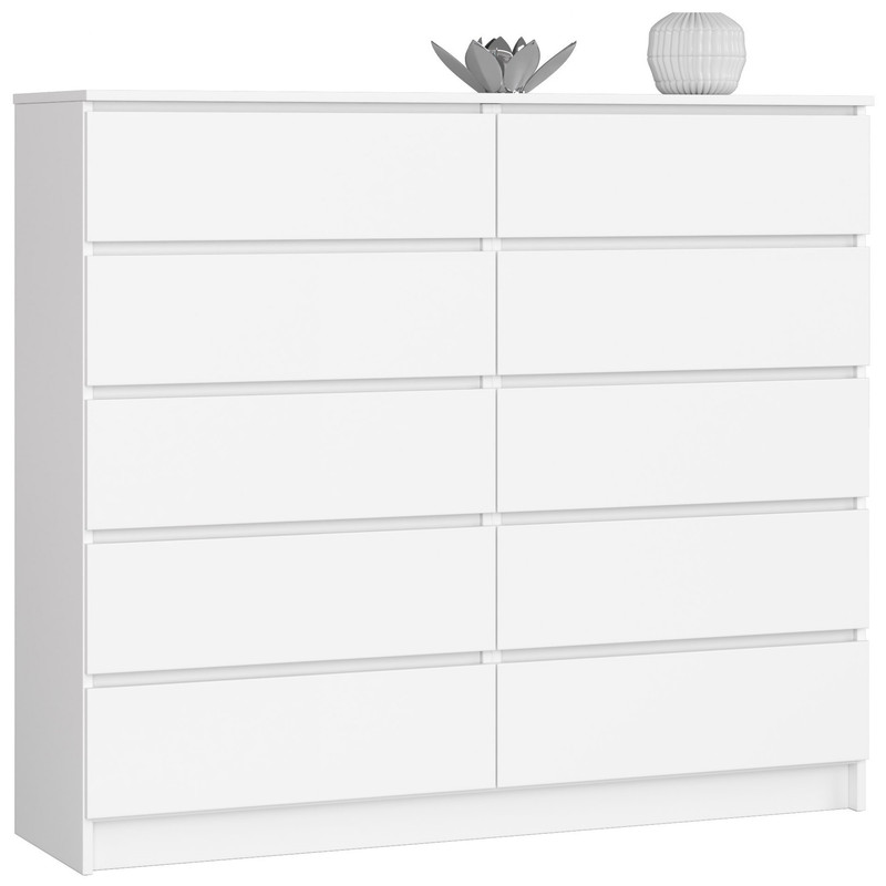 Image of Akord K140 Dresser - 138 Cm, 10 Drawers, 138x40x121 Cm