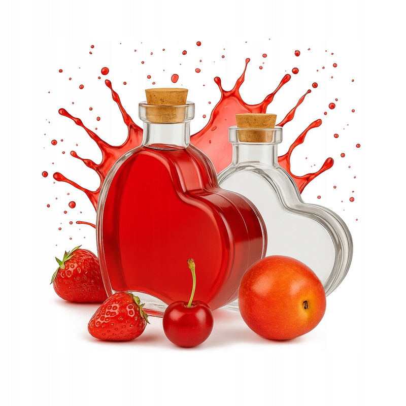 Heart-shaped Glass Bottle 250ml, Wedding Gift For Liqueurs, Wine, Juice, Moonshine
