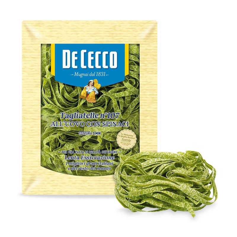 E-shop Tagliatelle mit Spinat 250g - De Cecco