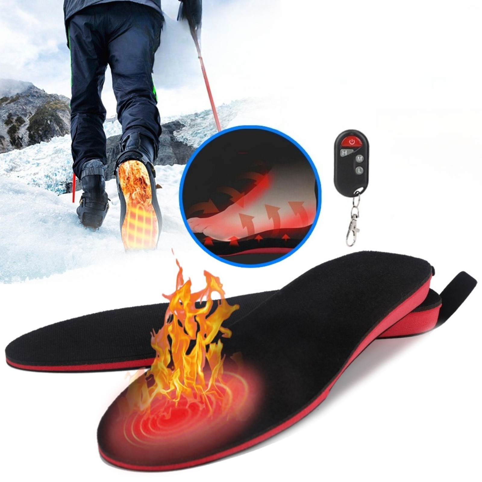TEMU Outdoor Ski Equipment, With 3 , Winter Warm Shoes Pad For Sizes 41-46 - Cut - Ideal For Winter Outdoor Sports