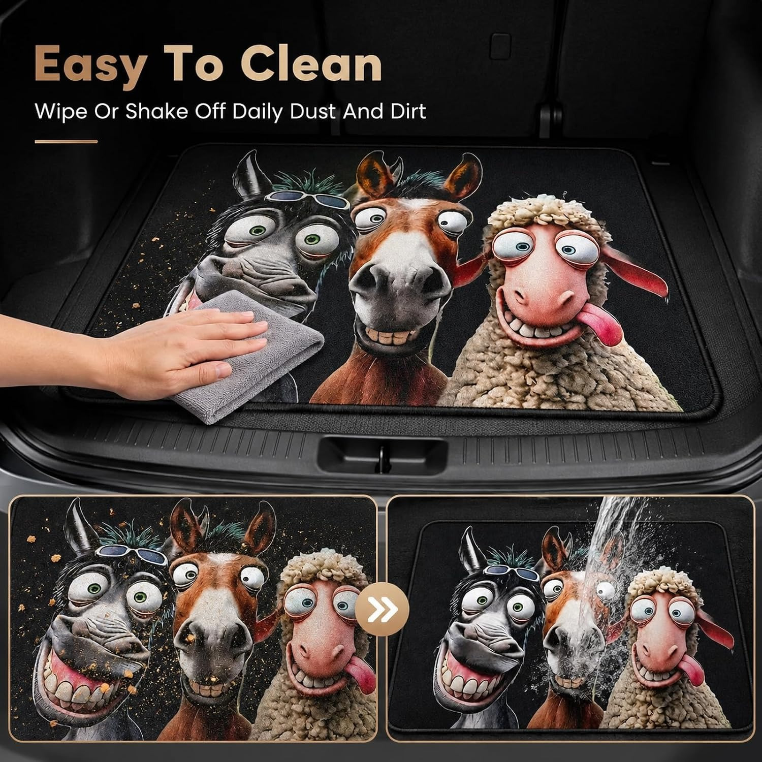 Foldable Decorative Cargo Liner Pad for Vehicle Storage