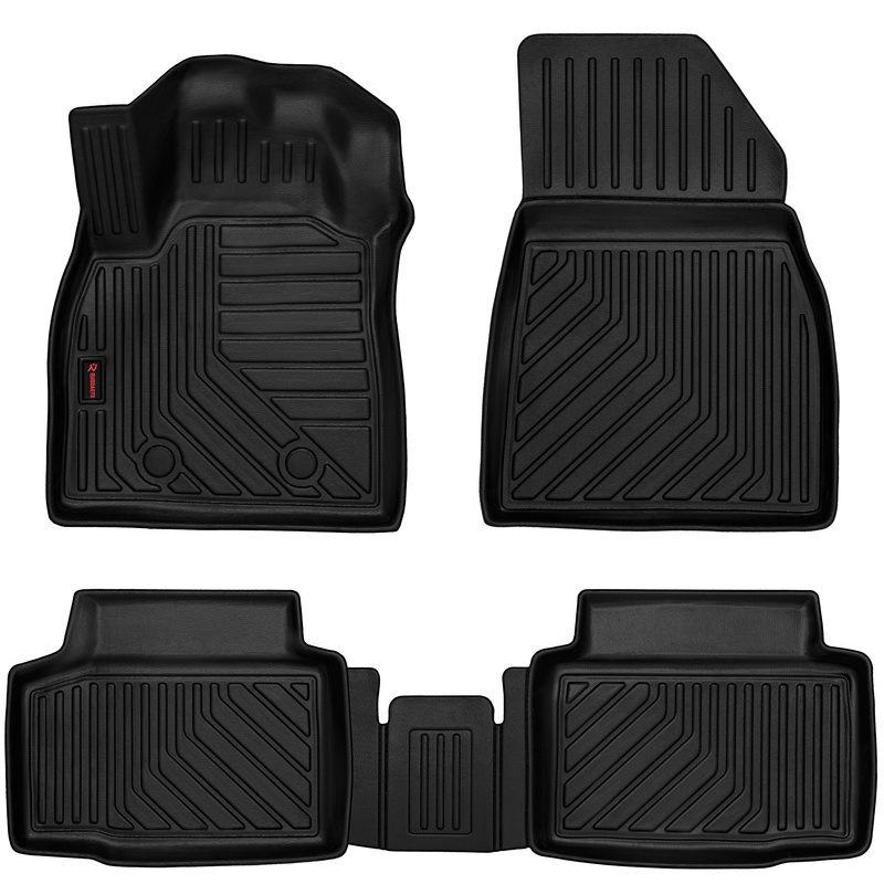 Image of 3d Rubber Floor Mats With High Edges, Compatible With: Renault Duster (2wd) (2024-...)/ Duster (2wd) (2024-...)
