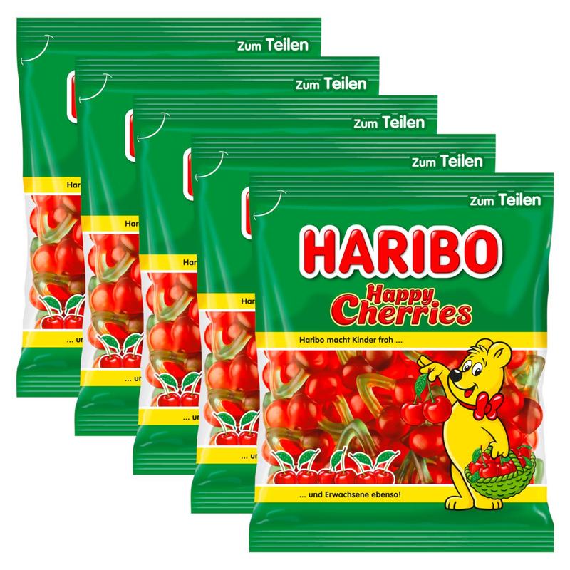 5 Times Haribo Happy Cherries 175g (5 Times 175g)