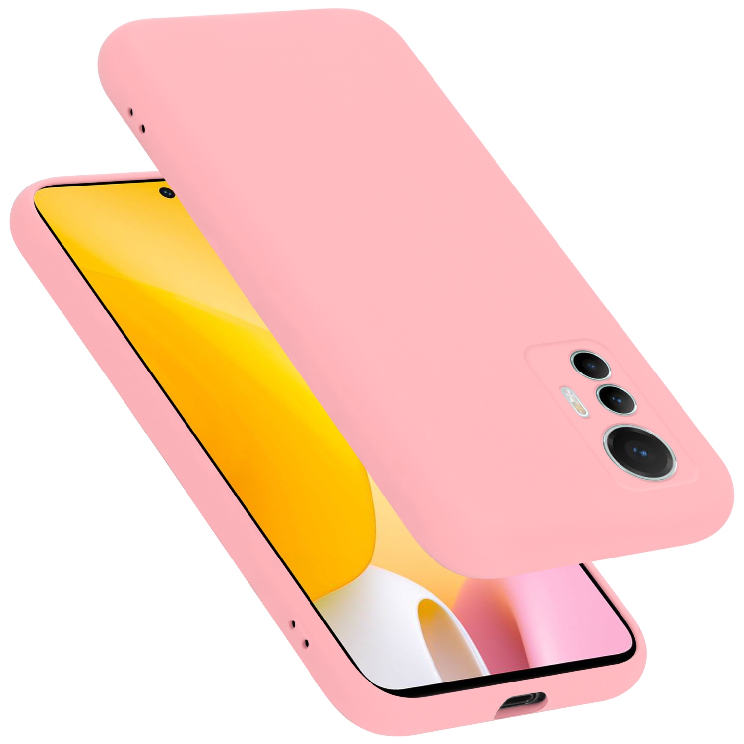 Compatible Case For Xiaomi 12 Lite Protective Case Made Of Flexible Tpu Silicone Back Case Cover Etui Mobile Phone Case, Shockproof, Non-slip, Durable, Easy To Clean, Supports Wireless Charging