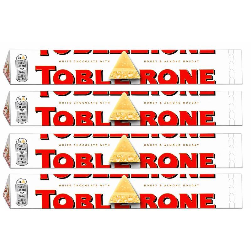 Image of Toblerone White 4-pack Bundle! 4 X 100 G