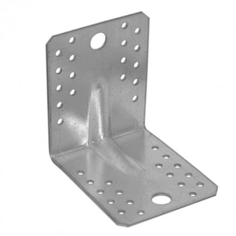 Heavy-duty Angle Connector With , 90 X 90 Mm, Galvanized