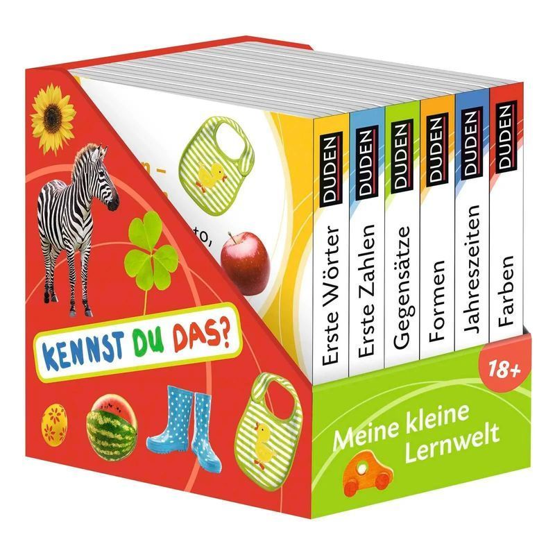 Image of Do You Know My Little Learning World - Book - From 12 Months - Cardboard Picture Book Books Cube - 18 Pages - German - 2017 - Fischer Sauerländer Duden - Ean 9783737333450