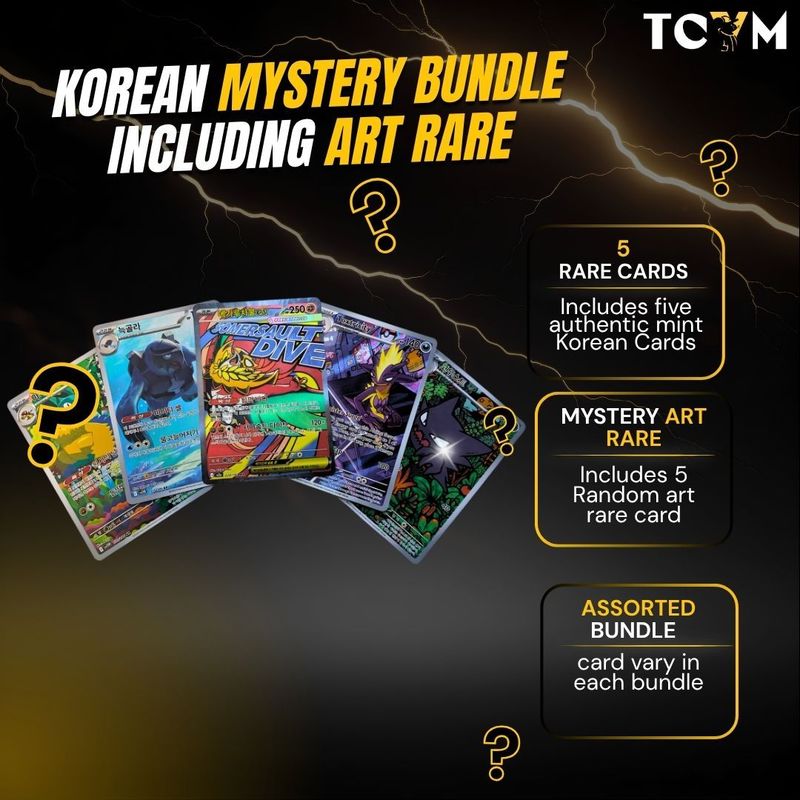 TEMU Korean Art Rare Card - 1 Assorted Art Rare Card From Random Sets And Expansions - Tcym Product