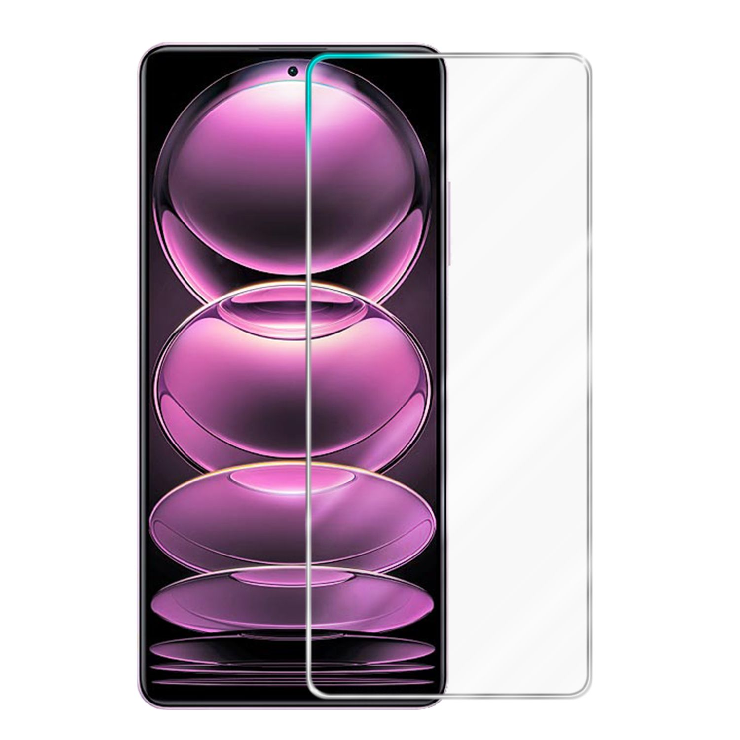 Image of Protective Film Compatible For Redmi Note 12 Pro 5g Tempered Glass Screen Protector, Scratch-resistant Ultra-thin Protective Film With Rounded