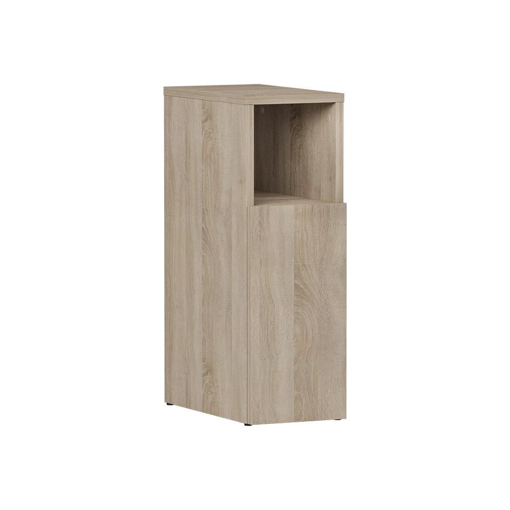 Image of Nightstand 20 X 59.5 Cm With 1 Door, Bedside Cabinet, Nightstand, Side Table, Particle Board, 16 Mm, Bedroom