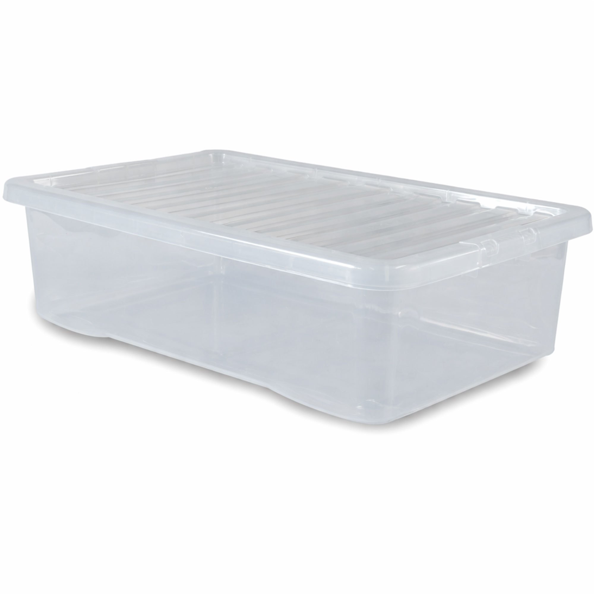 1pc Of Under-bed Storage Box With Lid 32 - 60x40x18cm - Transparent Stackable Storage Box Container Box Lid Box Boxes Plastic Plastic Box Dust Box Storage Under-bed