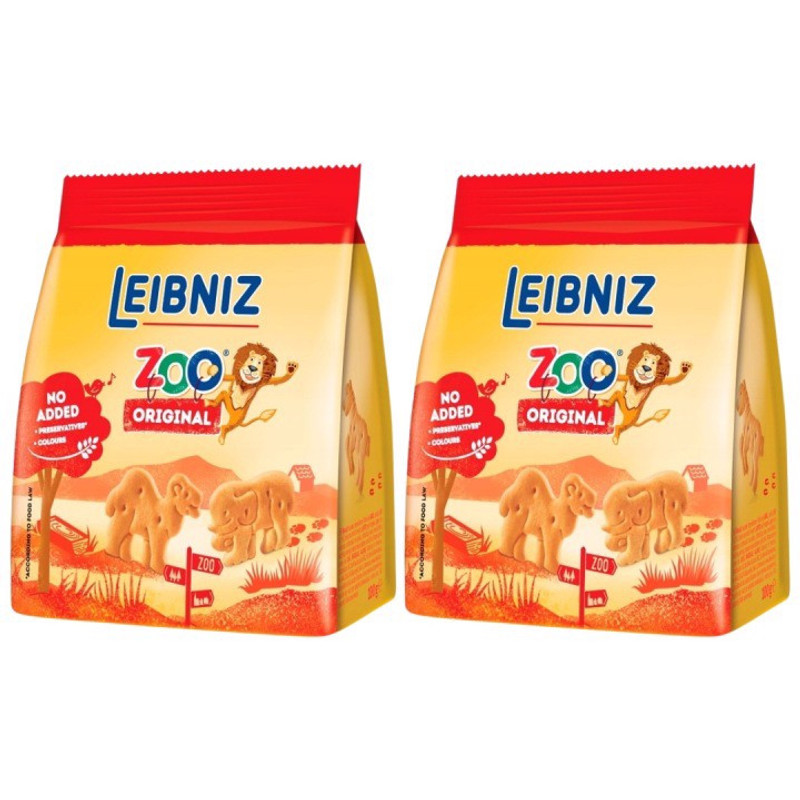 Image of Leibniz Zoo Original Butter Biscuits 100 G X 2pcs